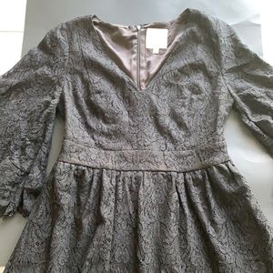 Black lace mod cloth dress
